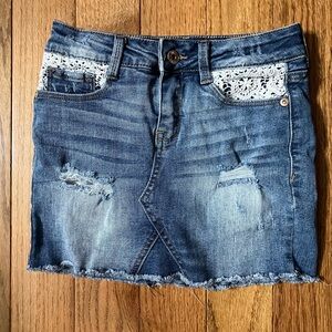 Blue jean skirt